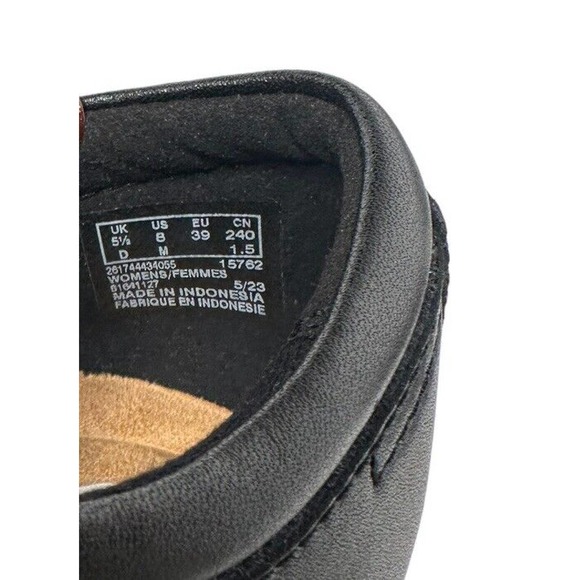 NEW Clarks Womens 8 Talene Ave Black Leather Non Slip Mary Jane Shoes 26174443 - Picture 9 of 9